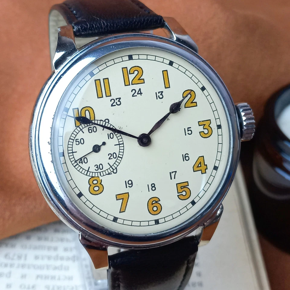 Vintage Men's Wrist Watch ZIM Soviet Mechanical Watch USSR Serviced - Image 1 of 4