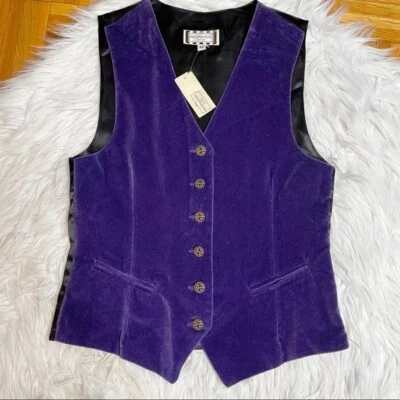 HENRI BENDEL | Chaleco de terciopelo vintage Foto 1 de 4