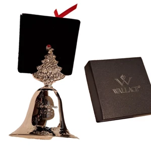 Wallace 2021 Glocke Weihnachtsbaum 27. Edition Grande Baroque versilbert - Bild 1 von 7