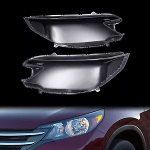 Para 12 13 14 Honda CRV Derecho+Izquierdo Faro Faro Pantalla Lente Cubierta - Imagen 1 de 10