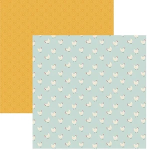 Farmhouse Kitchen scrapbook paper, double-sided, Hungry Hens #FK216007 - Picture 1 of 2