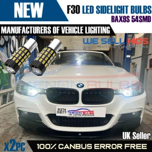 2x BAX9S H6W 433 XENON LED CANBUS BULBS SIDELIGHTS VW AUDI BMW F20 F30 F31 F34 - Picture 1 of 5