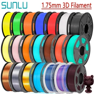 SUNLU 3D Printer Filament 1.75mm PLA Meta PETG ABS PLA+ SILK 1KG 0.5KG-TPU Lot - Picture 1 of 129