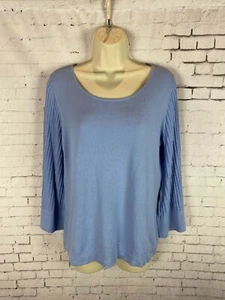 Talbots Pullover Oberteil Medium Damen blau dehnbar Strick Glockenärmel (A02) - Bild 1 von 7