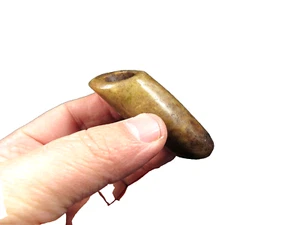 China jade antiguo, coleccionable, cultura Hongshan, raro cong de cuentas, colgante P (426) - Imagen 1 de 6