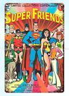 1975 SUPER FRIENDS bande dessinée Superman Batman panneau métal étain extérieur art mural intérieur