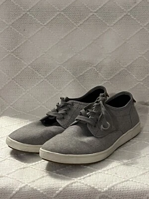 Zapatillas informales de lona gris Steve Madden para hombre talla 8 con ribete de cuero Foto 1 de 4