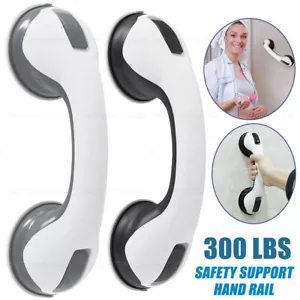 12inch Shower Handle Strong Hold Suction Cup Grab Bars Safety Hand Rai Bathroom - Picture 1 of 40