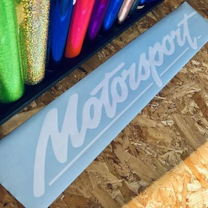 FORD MOTORSPORT Logo Gloss White 100cm / 1 Metre - Free Delivery - Picture 1 of 2