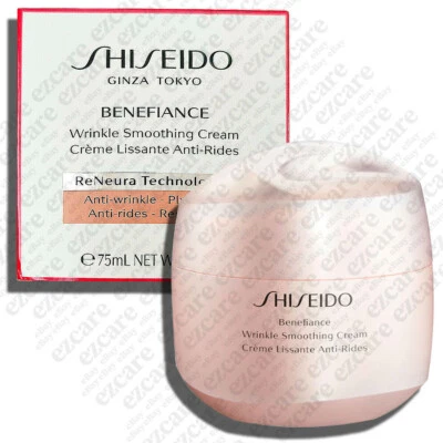 Shiseido Benefiance Wrinkle Smoothing Cream 2.6oz/75ml NEW BOX [Free US Ship] - Image 1 of 4