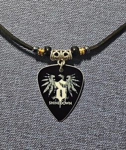 Handmade Shinedown Aluminum Guitar Pick Necklace - Picture 1 of 2