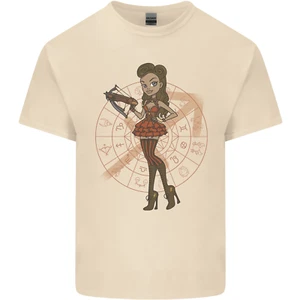 Sagittarius Steampunk Woman Star Sign Mens Cotton T-Shirt Tee Top - Picture 1 of 101