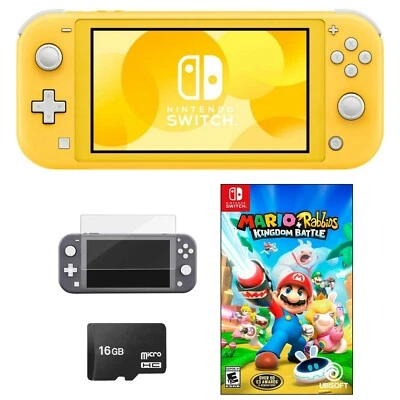 Pacote Nintendo Switch Lite Mario Rabbids + ITENS BÔNUS ESCOLHA A COR - Excelente - Imagem 1 de 4