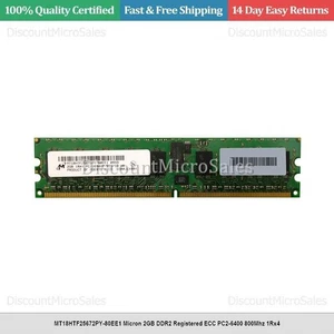 MT18HTF25672PY-80EE1 Micron 2GB DDR2 Registered ECC PC2-6400 800Mhz 1Rx4 - Picture 1 of 1