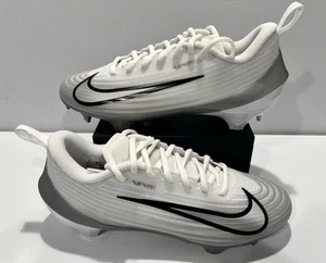 Nike Vapor Speed 3 Men's Size 7.5 White Silver Football Cleats FB3303-100 New - Picture 1 of 5