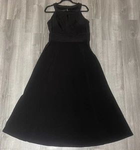 Style & Co Dress Womens 14 Black Classic Formal Dark Academia/Balletcore Elegant - Picture 1 of 5