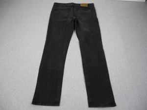 Volcom Jeans Mens 32x32 Black Straight Leg Denim Stretch Casual Pants - Picture 1 of 16