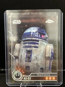 2023 Topps Chrome Star Wars R2-D2 #65 rifrattore onda nera - Foto 1 di 14