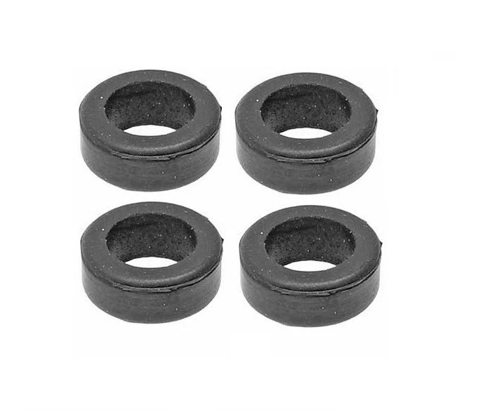 Juego de 4 sellos de inyector de combustible (diámetro pequeño) inferiores para Porsche, Volkswagen Foto 1 de 1