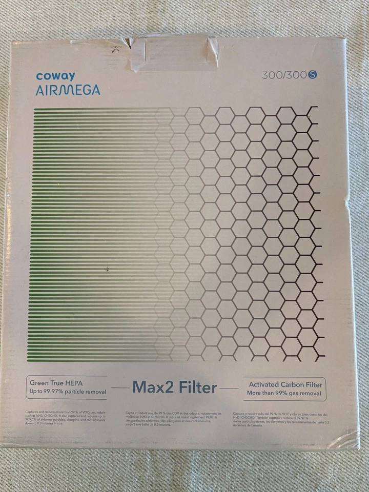 Filtro de repuesto purificador de aire GENUINO Coway AIRMEGA MAX2 300/300s Foto 1 de 4