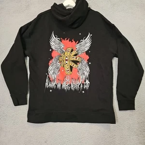 Boy Genius Band Schwarz Hoodie Erwachsene XL Always An Angel Never A God Gothic Punk - Bild 1 von 10