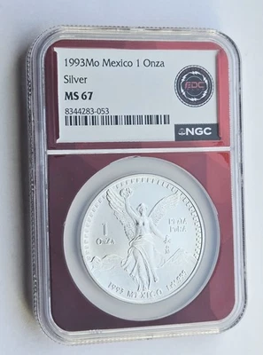 1993 Mexico Libertad Silver 1 ONZA - "Beautiful Graded" -  - Image 1 of 2