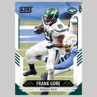 Frank Gore #46 2021 Score Green New York Jets Football Card NFL - Image 1 of 3