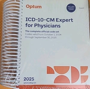 ICD-10-CM 2025 Expert for Physicians with Tab Guidelines Optum360= New Sealed - Imagen 1 de 3