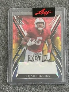 2023 Leaf Exotic ELIJAH HIGGINS XRC Rookie Ice Pre-Production Proof 1/1 - Picture 1 of 2