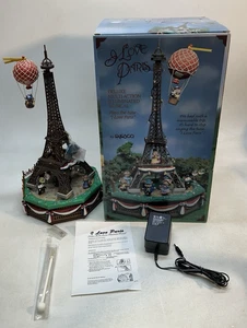 1992 Enesco 590460 Eiffelturm I Love Paris - LESEN Musik funktioniert dreht sich nicht - Bild 1 von 23