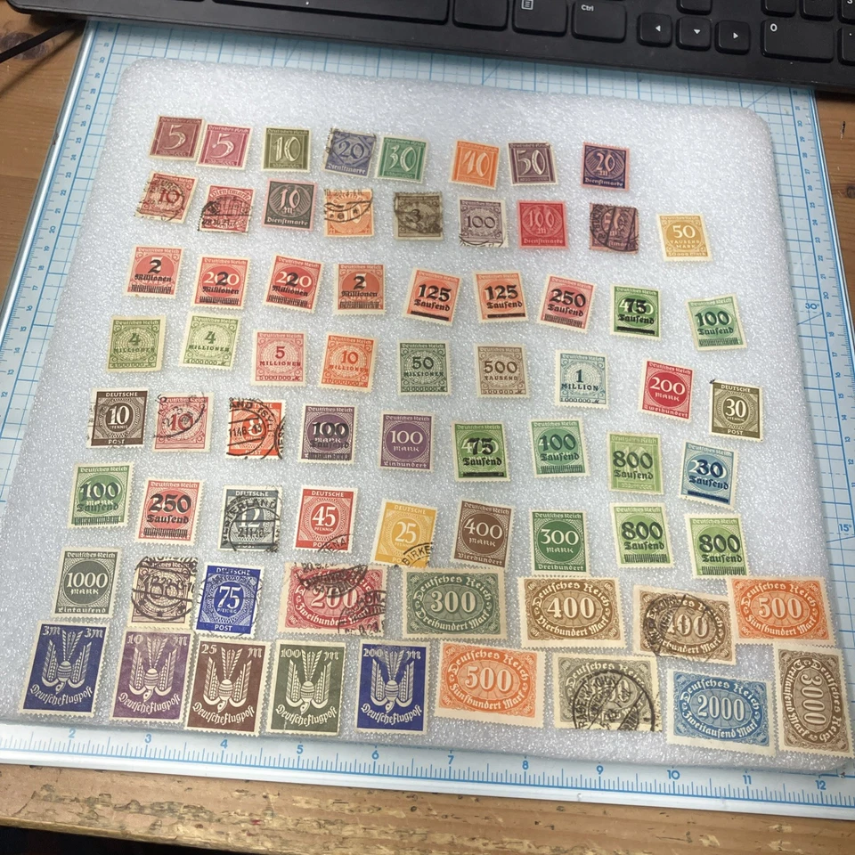 70 USED/HR/few MNH Deutsches Reich Stamps; 1920- 1945; $1 Ships- NICE- A DEAL! - Image 1 of 4