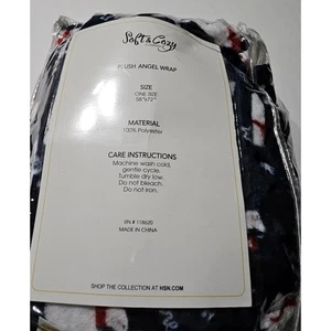 Soft & Cozy Polar Bear Fleece Throw Blanket Machine Washable 59" x 72" New - Picture 1 of 7
