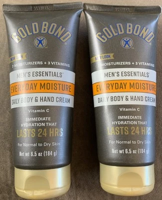 Crema corporal y de manos diaria con hidratación diaria Gold Bond Essentials para hombre 6,5 oz Ea Foto 1 de 2