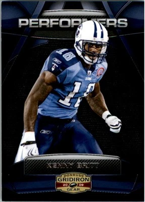 2009 Donruss Gridiron Gear Performers Silver #16 Kenny Britt/250 - FB - Image 1 of 2