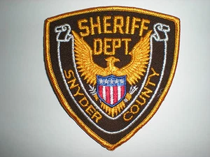 SNYDER COUNTY, PENNSYLVANIA SHERIFF'S DEPARTMENT PATCH - Picture 1 of 1