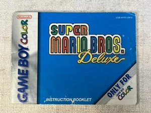 Super Mario Bros. Deluxe Nintendo Game Boy Color Manual Only Instruction Booklet - Picture 1 of 3