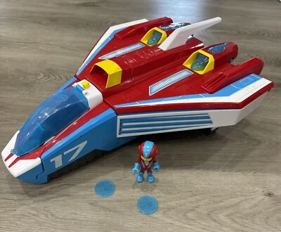 Paw Patrol Mighty Pups Jet Command Center 2 em 1 transformação com Ryder testado - Imagem 1 de 4