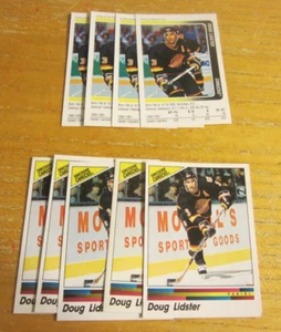 Doug Lidster Lot of 9 Panini Sticker Trading Cards NHL Hockey Vancouver Canucks - Picture 1 of 2