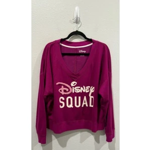Pullover Disney Cuello en V Escuadrón Disney Púrpura Talla 2X - Imagen 1 de 3