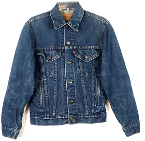 Vintage Levis Denim Trucker Jacket Mens 34 Blue Jean USA Made 70506-0216 - Picture 1 of 14