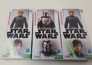 Star Wars 1 Mandalorian  2 Luke Skywalker 3.75 in. Disney Hasbro Action Figure - Picture 1 of 5