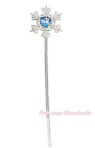 Costume Principessa delle Nevi Elsa Cuore Fiocco di Neve Bacchetta Bambina Vestire Accessorio Festa - Foto 1 di 1