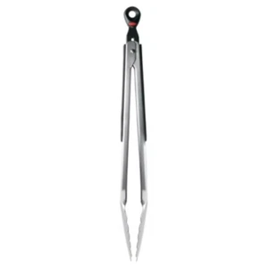 OXO 12" Stainless Steel Tongs with Lock & Dishwasher-Safe, Light Silver - Picture 1 of 6