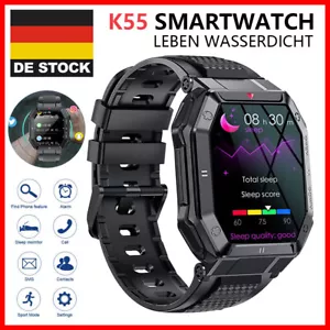 Luxus Bluetooth Smartwatch Herren Watch Uhren Fitness Herzfrequenz Pulsuhr 2025 - Bild 1 von 18