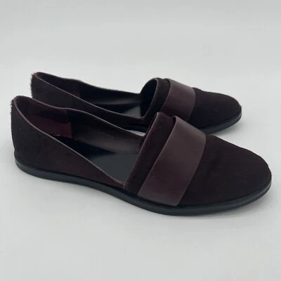 Vince “Mason” Dark Purple Calf Hair Flats Size 6 - Image 1 of 4