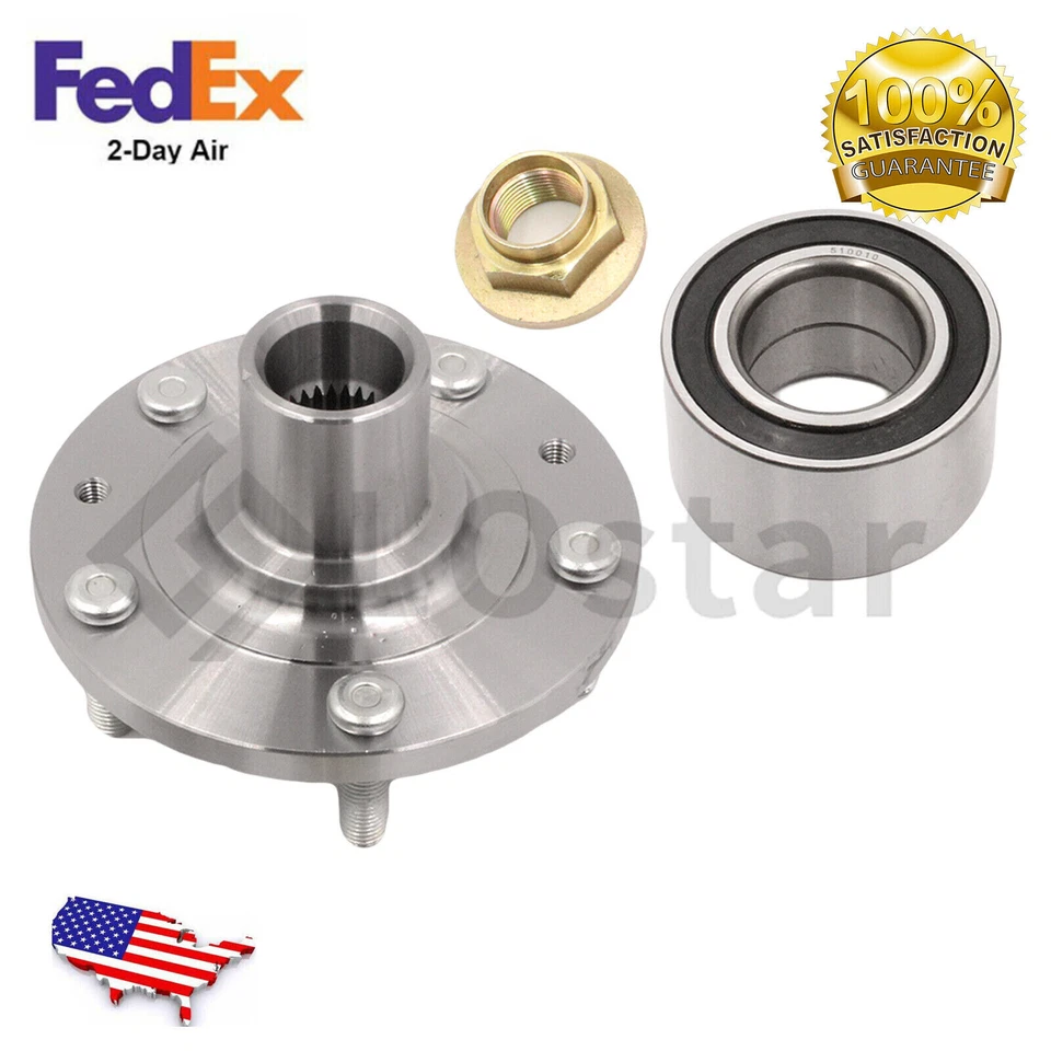 Front Wheel Hub & Bearing Assembly Fits 2003-2008 Mazda 6 2.3L 3.0L Foto 1 de 3