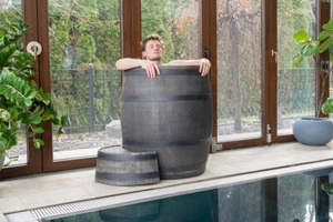 350 L Eisfass Eistonne "Ice Barrel" für erfrischende Eisbad-Therapie, robust und - Bild 1 von 9