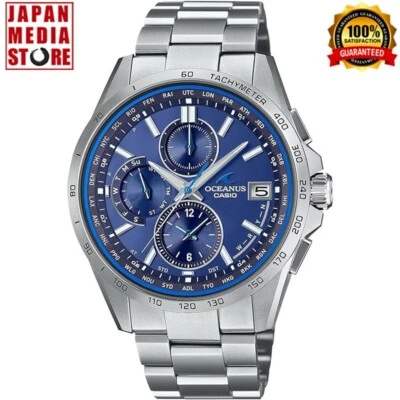 Casio Oceanus OCW-T2600-2A3JF Blue Dial Classic Radio Solar Men Watch Japan NEW - Image 1 of 4