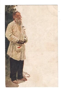 195* Leo Tolstoy Russia writer postcard c1910 - Picture 1 of 2