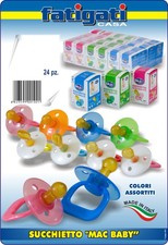 Set 24 Pezzi Succhietto Mac Baby Ciuccio Ciucciotto Colori Assortiti Bimbi sus